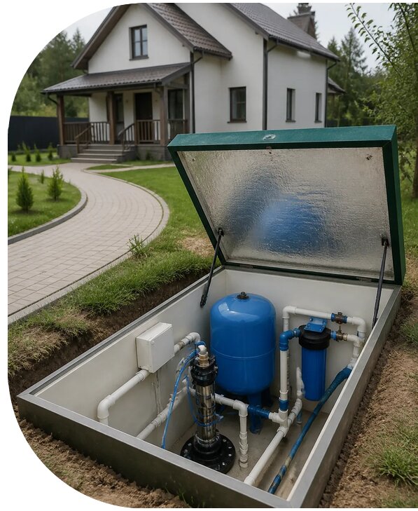 Автономное водоснабжение дома в Славгороде от 156015 р. | АПаруса-Слд